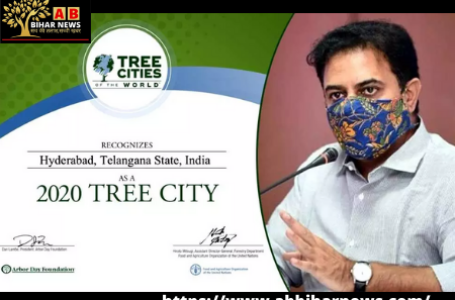 हैदराबाद को ‘2020 Tree City of the World’ के रूप में मान्यता दी गयी