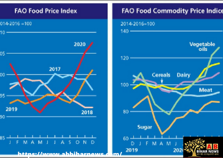  विश्व खाद्य मूल्य सूचकांक में फरवरी में वृद्धि दर्ज की गयी