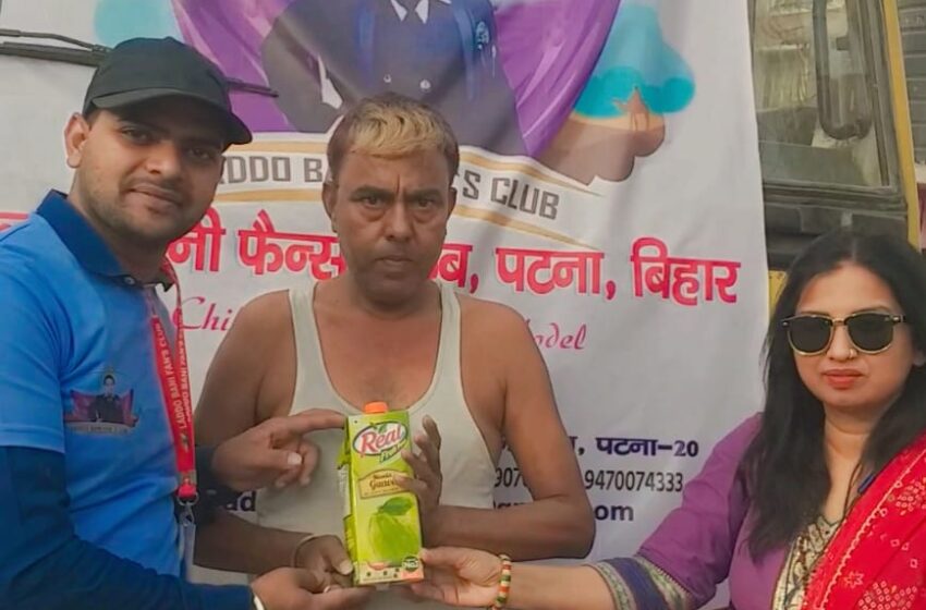  लाड्डो बानी फैन्स क्लब ट्रस्ट एवं बबन कुंवर सेवा समिति NGO ने जूस वितरित किया