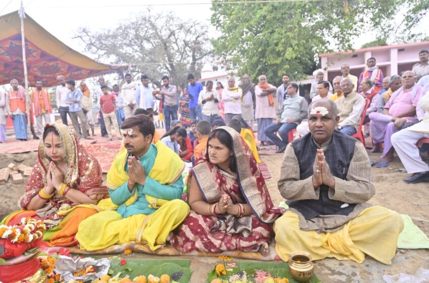  खगेश्वरनाथ महादेव मंदिर के जीर्णोधार कार्य का हुआ शुभारंभ, पशुपतिनाथ मंदिर के तर्ज पर होगा नवनिर्माण